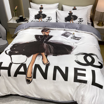 200TC biancheria da letto di lusso per tutte le stagioni King Size Set biancheria da letto con design di moda