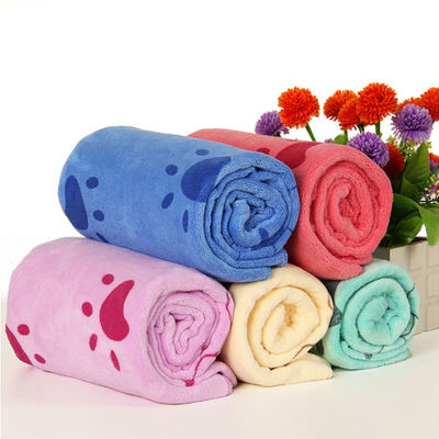 Home/Hotel Coral Fleece Soft Towel Set Microfiber Bear Print Bath Towel Set in tre pezzi