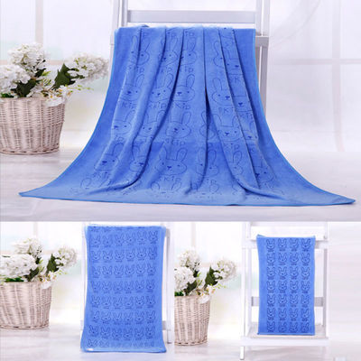 Home/Hotel Coral Fleece Soft Towel Set Microfiber Bear Print Bath Towel Set in tre pezzi