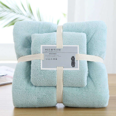 Super assorbente ipoallergenico rettangolo di corallo di velluto di microfibra asciugamano da bagno per regalo