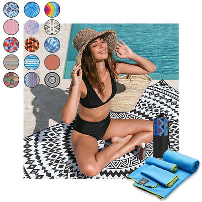 Asciugamano da spiaggia in microfibra personalizzato con assorbente QUICK-Dry e design stampato