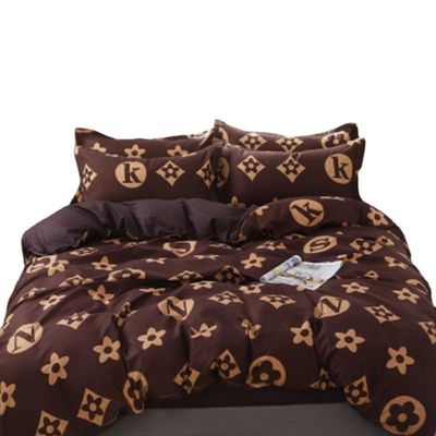 Set di biancheria da letto per stampa in poliestere personalizzato con 2 cuscinetti e cerniera