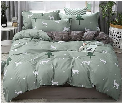 Set di biancheria da letto per stampa in poliestere personalizzato con 2 cuscinetti e cerniera