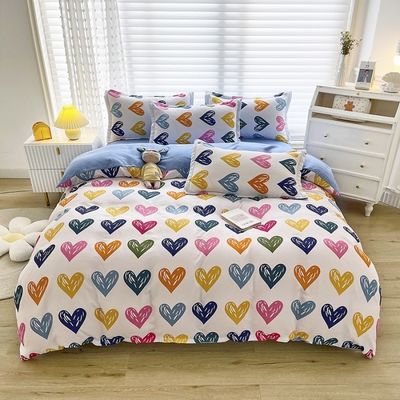 40S Fabric Count 200TC Thread Count Super King Set di biancheria da letto stampata Disegni di copertura di lusso