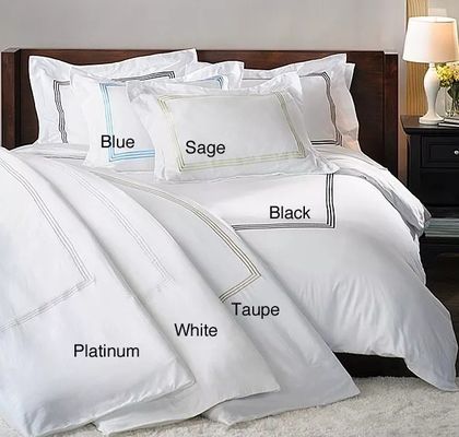 Set di coperte da letto di lusso di Nantong con coperture ricamate a punti per letto king size