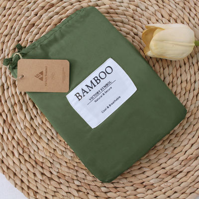 100% di fibra di bambù colore solido Set di lenzuola personalizzato Set di lenzuola popolare