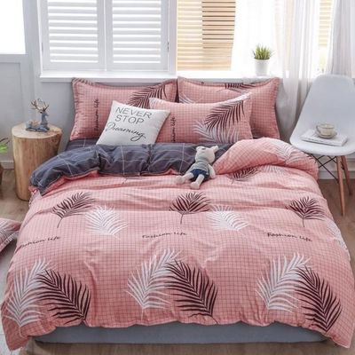 Set di biancheria da letto permeabile all'aria fornitura alberghiera 100% di lusso copertura di coperta 4 pezzi set di lenzuola