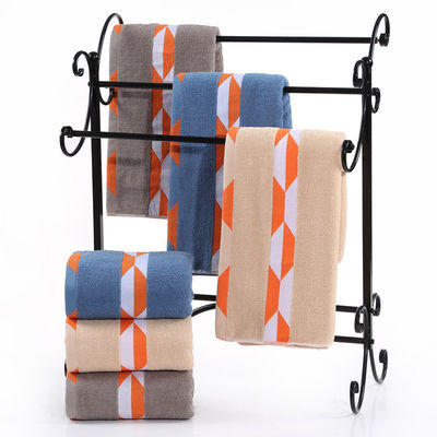 Home Hotel di lusso ricamo Custom spessa Super Soft Bagno Bagno 100% Set di asciugamani di cotone
