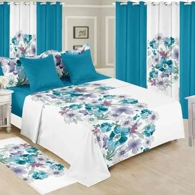 Moda Fiore di nozze rosso 13pcs Set di biancheria da letto con taglia personalizzata e tende corrispondenti