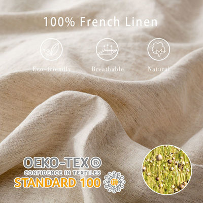 Sostenibile 100% Naturale Puro Lino di Canapa 170 Gsm Lino Copertura di Cappotto Set Letto