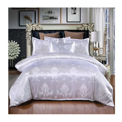 Oeko-tex Certified Europe Style Jacquard Satin Silk Comforter Sets per biancheria da letto degli hotel