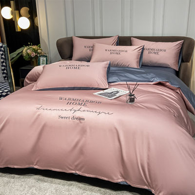Lyocell Geometric 100% Tencel Set Lettiera con Stripe Design Set di copertura di copriletto personalizzato