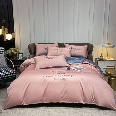 Lyocell Geometric 100% Tencel Set Lettiera con Stripe Design Set di copertura di copriletto personalizzato