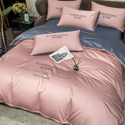 Lyocell Geometric 100% Tencel Set Lettiera con Stripe Design Set di copertura di copriletto personalizzato