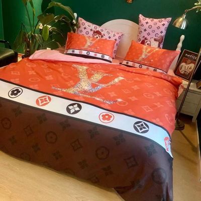 Stampa diagonale Set di lenzuola da letto per orsi violenti di lusso