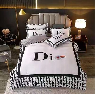 Stampa diagonale Set di lenzuola da letto per orsi violenti di lusso
