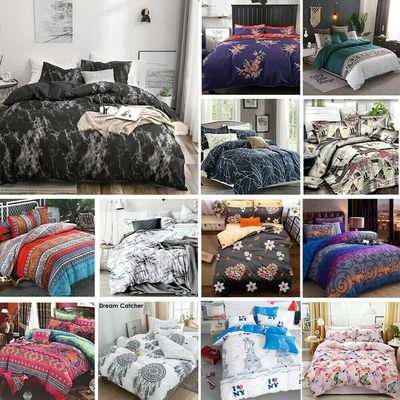 3PCS Colori personalizzati Set di copertura per coperte di lusso 100% cotone Set di biancheria da letto per designer