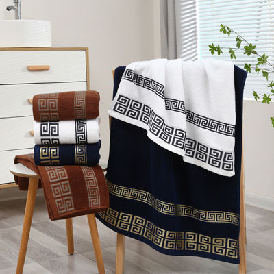 Fino al 100% di cotone Set di asciugamani Custom Logo Hotel Piscina Viaggi Colore solido Perfetto regalo