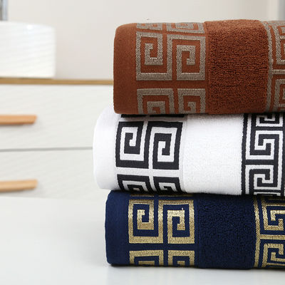Fino al 100% di cotone Set di asciugamani Custom Logo Hotel Piscina Viaggi Colore solido Perfetto regalo