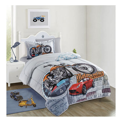 Home 4PCS Set Cartoon Cartooni Cute Bambini Stampati Copertura di coperta Set 100% di cotone Copriletto da letto