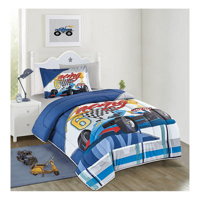 Home 4PCS Set Cartoon Cartooni Cute Bambini Stampati Copertura di coperta Set 100% di cotone Copriletto da letto