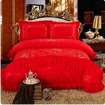 Set di biancheria da letto da matrimonio di lusso a 10 pezzi con lenzuola e copertura in tessuto di cotone tessuto 200TC