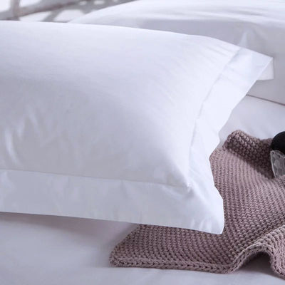 Set di biancheria da letto di cotone 100% bianco per il comfort degli alberghi di lusso