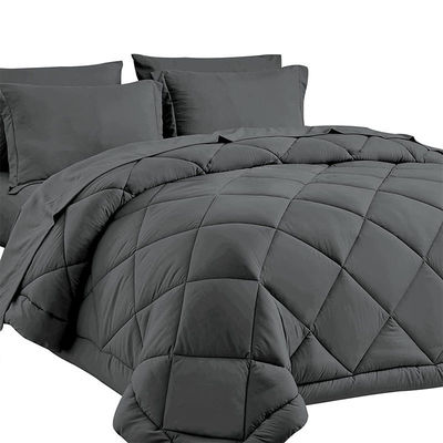 Letto per la casa morbido ed ecologico Set di letti per coperte in microfibra sostenibile in 3 pezzi