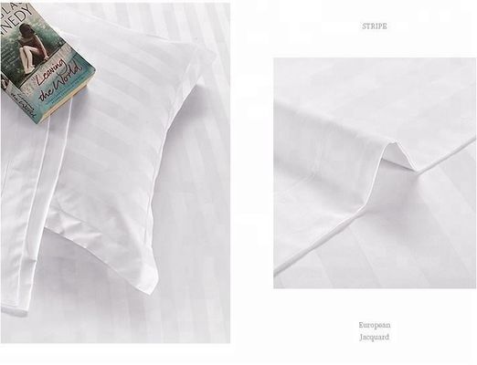 Pantaloni da letto per hotel, cuscino singolo, doppio, di cotone/CVC 40S, 1 e 3 cm, strisce