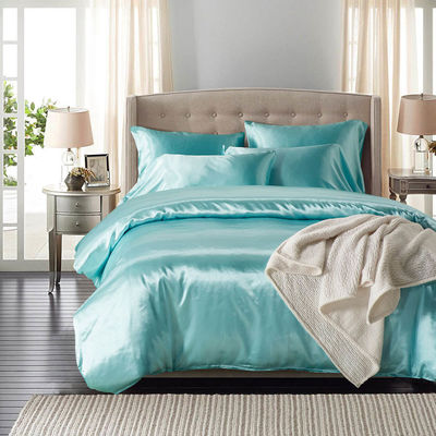 Set di biancheria da letto in seta su misura con 3 coperte da letto King Size e 133 * 72 densità di tessuto
