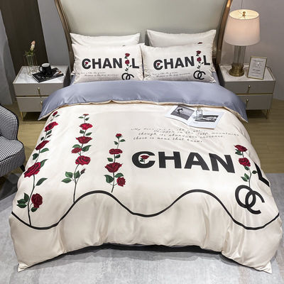 Kit di matrimonio in quattro pezzi 100% poliestere stampato in 3D Set di biancheria da letto di lusso King Size per il tuo