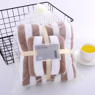 Toaleta da bagno in velluto di corallo tessuto Confezione a spessore e assorbente Ideale come regalo