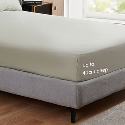 Set di biancheria da letto in 4 pezzi non usa e getta di bambù a base di liocellula con stampa a colori solidi
