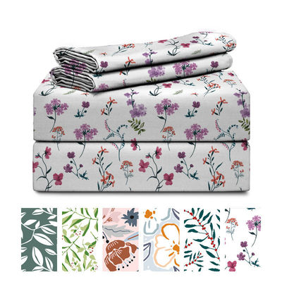 100% poliestere multi-size set di fogli stampati personalizzati per Queen Size e King Fitted
