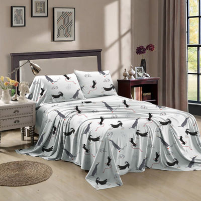 100% poliestere multi-size set di fogli stampati personalizzati per Queen Size e King Fitted