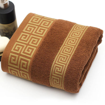 Hotel personalizzato 32S asciugamano di bagno di cotone puro con elevato assorbimento e design Jacquard