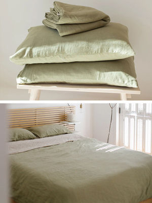 Sfruttate il nostro set di biancheria da letto 100% di lino francese Set di copertura di coperta per un sonno di lusso