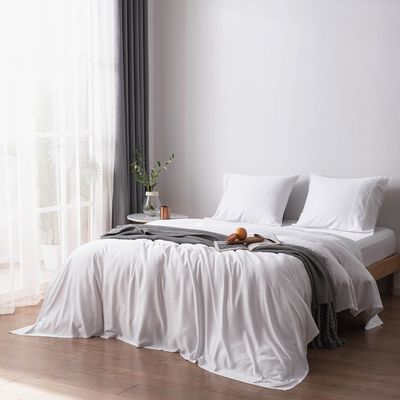 100% cotone 200TC Letto d'albergo 4 pezzi Set comodino Letto di lusso per bambini / adulti