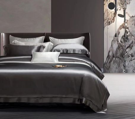 Set di biancheria da letto di seta in taglia regina lenzuola di raso 4 lenzuola set copertura letto per la casa hotel lusso