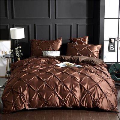 3d Luxury Style Hotel Home Bianco Euro Copertura di copriletto Con Copertura di cuscino 3pcs Set Lettiere