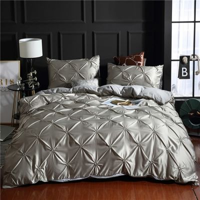 3d Luxury Style Hotel Home Bianco Euro Copertura di copriletto Con Copertura di cuscino 3pcs Set Lettiere