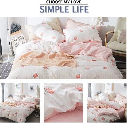 100% di cotone copertura di copertura Kawaii copertura di copertura di fragole per culla nel letto