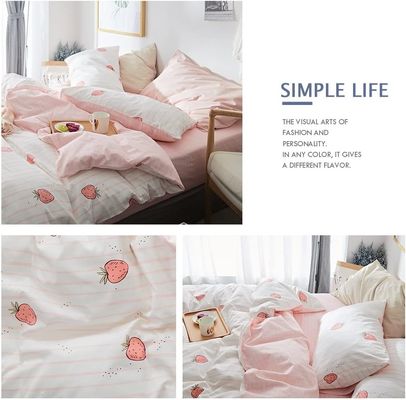 100% di cotone copertura di copertura Kawaii copertura di copertura di fragole per culla nel letto