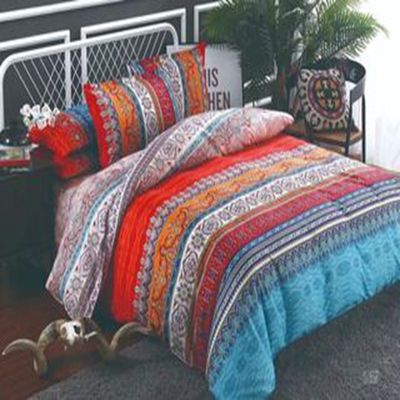 Home Hotel Boemian Double Duvet Cover Set Blu con set di biancheria da letto Boho