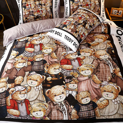 Cartoon Style 2023 Letti da letto per bambini Set da letto per bambini in tessuto 100% poliestere