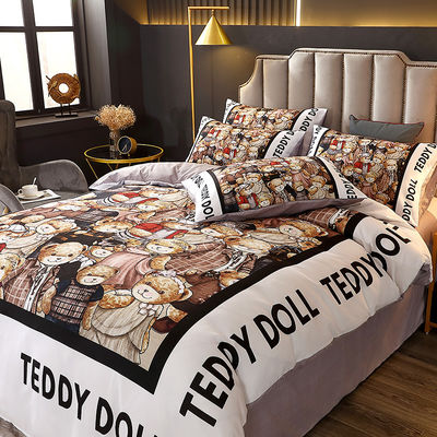 Cartoon Style 2023 Letti da letto per bambini Set da letto per bambini in tessuto 100% poliestere