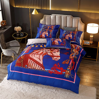 Set di biancheria da letto di lusso con tende e copertura personalizzabile