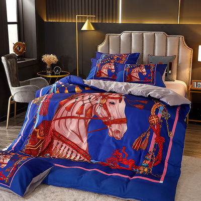 Set di biancheria da letto di lusso con tende e copertura personalizzabile
