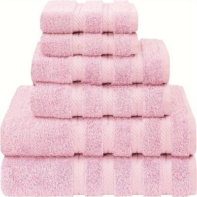 Antimicrobici 6 pezzi Set di asciugamani 2024 Disegno per colore personalizzato Luxury White Towels