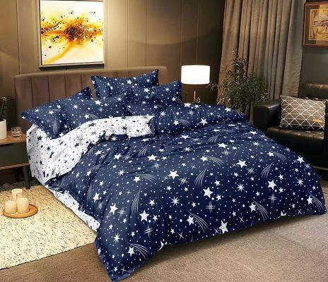 Set di lenzuola da letto di lusso con logo moderno 100% di cotone microfibra Case set di biancheria da letto Logo personalizzato